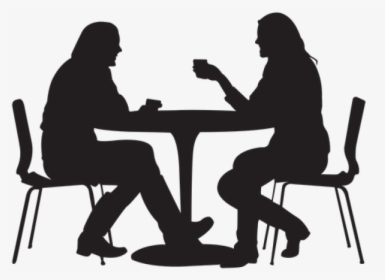 Dining Table Png Transparent Images - People Sitting At Table Silhouette Png, Png Download, Free Download