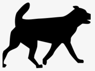 Silhouette Transparent Dog Clip Art, HD Png Download, Free Download