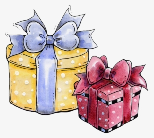Watercolor Gift Box Clipart - Cute Gift Boxes Clip Art, HD Png Download, Free Download