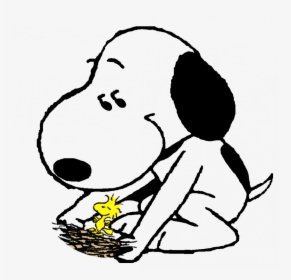 Snoopy Black White Silhouett - Snoopy Woodstock Sleeping, HD Png Download, Free Download