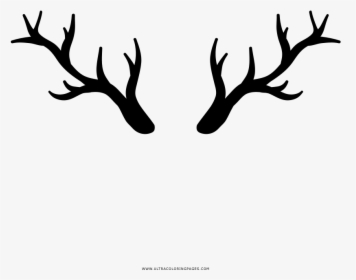 Transparent Deer Antlers Silhouette Png - Png Venado, Png Download, Free Download