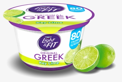 Key Lime Greek Yogurt - Light And Fit Greek Yogurt Key Lime, HD Png Download, Free Download