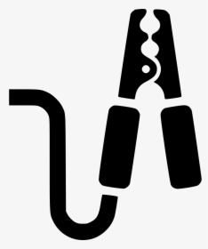Clamp Jumper Cable Battery - Free Jumper Cable Icon, HD Png Download, Free Download