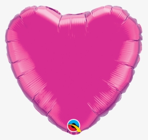 Magenta Heart Balloon - Love Heart Mylar Balloon Png, Transparent Png, Free Download