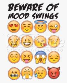 Transparent Glitter Emoji Png - Mood Swings Emoji, Png Download, Free Download
