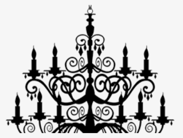 Black And White Chandelier Print, HD Png Download, Free Download