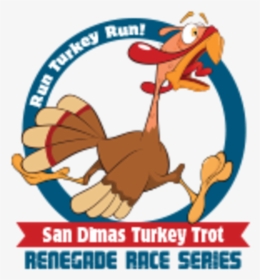 2019 San Dimas Turkey Trot - Cartoon, HD Png Download, Free Download