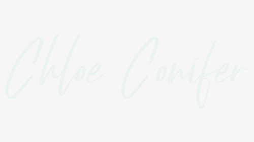 Chloe Conifer - Calligraphy, HD Png Download, Free Download