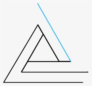 How To Draw Impossible Triangle - Ejercicios Para Romper Paradigmas, HD Png Download, Free Download