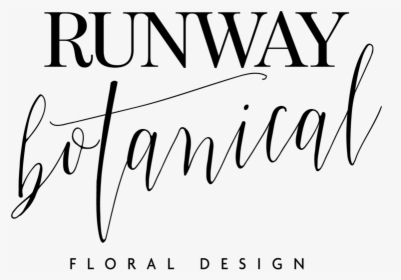 Runwaybotanicallogo - Calligraphy, HD Png Download, Free Download