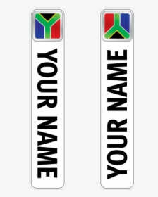 Bicycle Mountain Bike Name Label Flag South Africa - Portugal Stickers In Bike, HD Png Download, Free Download