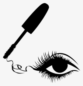 Silhouette Makeup Brush Clipart Png, Transparent Png, Free Download