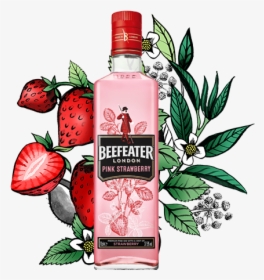 Beefeater London Pink Strawberry, HD Png Download, Free Download