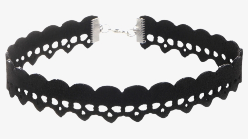 Artificial Suede Skulls Choker Necklace - Collar Png Goth, Transparent Png, Free Download