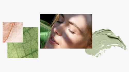 Close Up Skin Leaf Womans Face - Girl, HD Png Download, Free Download