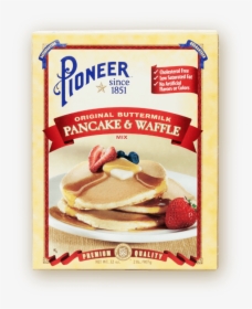 Original Buttermilk Pancake Waffle Mix Packaging - Pioneer Pancake Mix, HD Png Download, Free Download