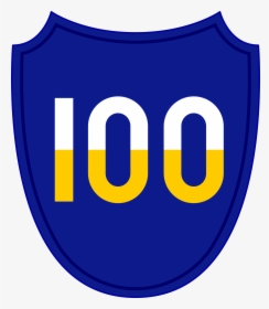 100th Infantry Division Shoulder Sleeve Insignia Worn - Emblem, HD Png Download, Free Download