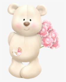 Download Urso Com Flor Png Clipart Clip Art - Urso Com Flor Png, Transparent Png, Free Download