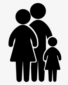 Family Group Of Three - Transparent Background Family Icon, HD Png Download, Free Download