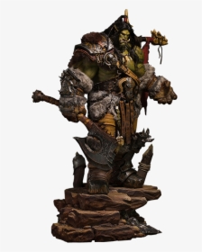 Grom Hellscream Statue, HD Png Download, Free Download