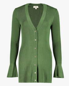 Front View Image Of L"agence Lucas Long Cardigan Elm - Cardigan, HD Png Download, Free Download
