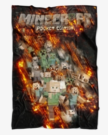 Minecraft Fleece Blanket Fury Black Blanket - Poster, HD Png Download, Free Download