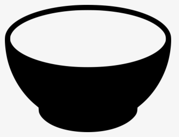 Bowl Icon Png - Bowl Clipart Black And White, Transparent Png, Free Download