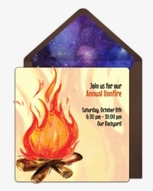Scouts Campfire Invitation Card, HD Png Download, Free Download
