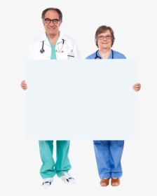 Doctor Holding Banner Royalty-free Png Image - Businessperson, Transparent Png, Free Download
