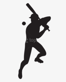 Transparent Baseball Background Png - Baseball Player Silhouette Png, Png Download, Free Download