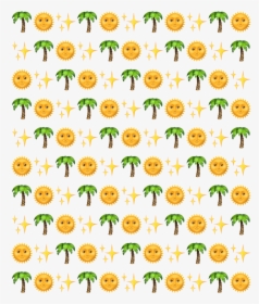 #emojis #sunemoji #palmtreeemoji #sparkleemoji #summer, HD Png Download, Free Download