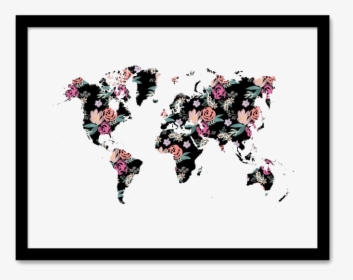 Wall Decor Png Transparent Image - World Map Watercolor Painting, Png Download, Free Download