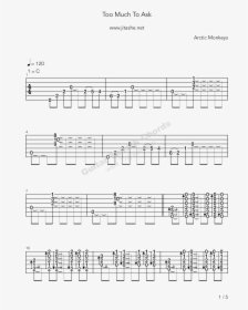 Too Much To Ask Arctic Monkeys Music Sheet, HD Png Download, Free Download