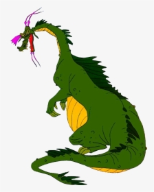He Has A Green Complexion,large Nose,violet Horns,violet - Dragon's Lair Dragon, HD Png Download, Free Download