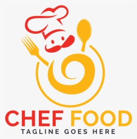 Chef Food Logo Design - Creative Food Logo Design, HD Png Download, Free Download