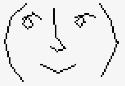 Lenny Face Png Transparent Image - Spreadsheet Pixel Art Emoji, Png Download, Free Download