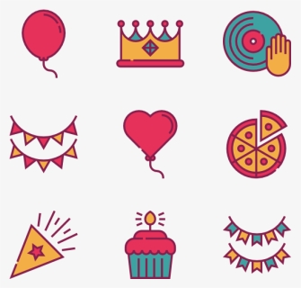 Balloon Birthday Icon Png, Transparent Png, Free Download
