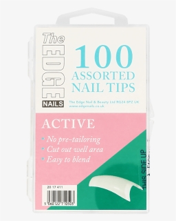 The Edge Nails Active Tips X 100 Assorted - Packaging And Labeling, HD Png Download, Free Download