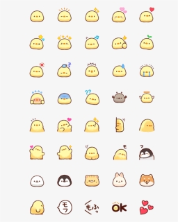 Soft And Cute Chick Stickers Png, Transparent Png, Free Download