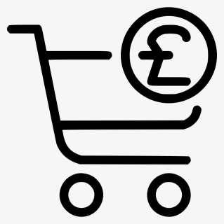 Checkout Pound - Dollar Sign Shopping Cart, HD Png Download, Free Download