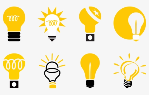 Incandescent Light Bulb Lamp Icon - Icon Yellow Transparent Background Bulb Png, Png Download, Free Download