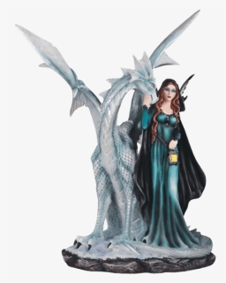 Large Fairy And Dragon Statue, HD Png Download, Free Download