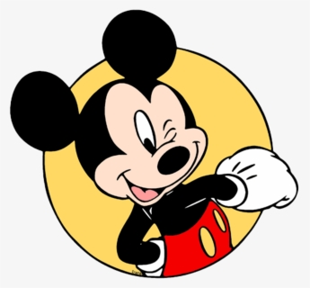 Transparent Cabeza Mickey Png - Mickey Mouse Winking Face, Png Download, Free Download