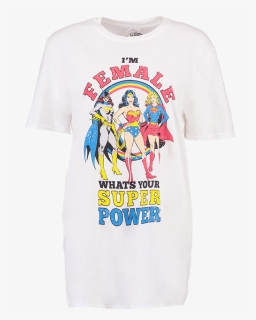 Lily I"m Female Wonder Woman T Shirt - Im Female Whats Your Super Power, HD Png Download, Free Download