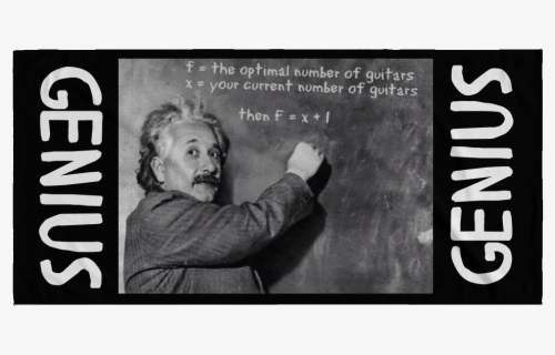 Einstein"s Theory Of Optimal Number Of Guitars= 1 More, - Einstein A Sex Addict, HD Png Download, Free Download