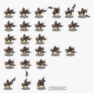 Click To View Full Size - Rpg Knight Sprite Sheet, HD Png Download, Free Download