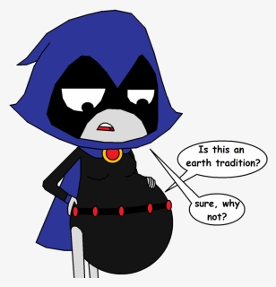 Raven Ate Starfire By Girlsvoreboys Raven Ate Starfire - Pregnant Raven Teen Titans Go, HD Png Download, Free Download