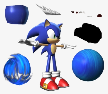Download Zip Archive - Sonic Colors Sonic Model, HD Png Download, Free Download