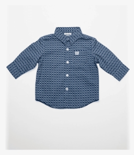 Cinch® Toddler L/s Blue Print Button Down Shirt"   - Blouse, HD Png Download, Free Download