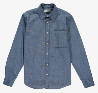 Mason Chambray Shirt With Back Print - Button, HD Png Download, Free Download